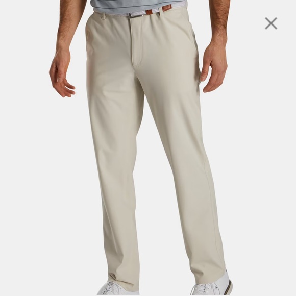 NWT Footjoy Men’s Performance Knit Stretch Golf Pants in Stone size W40/L32. - Picture 1 of 6